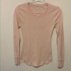 Old Navy Women's Pink Long Sleeve Thermal Top